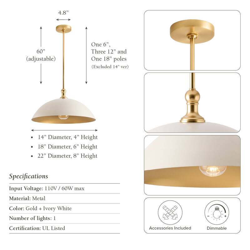 Eliza Dome Pendant Light