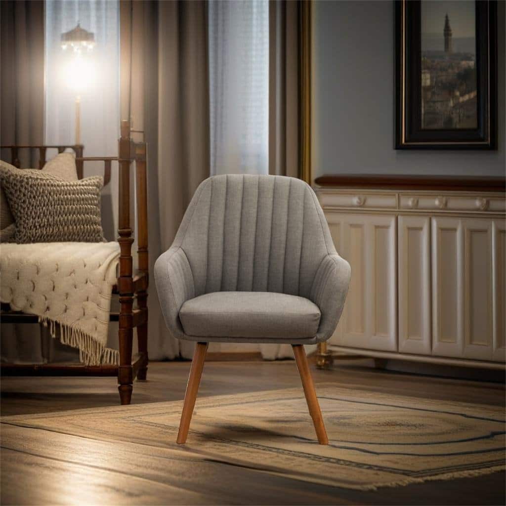 Contemporary Fabric Accent Chair