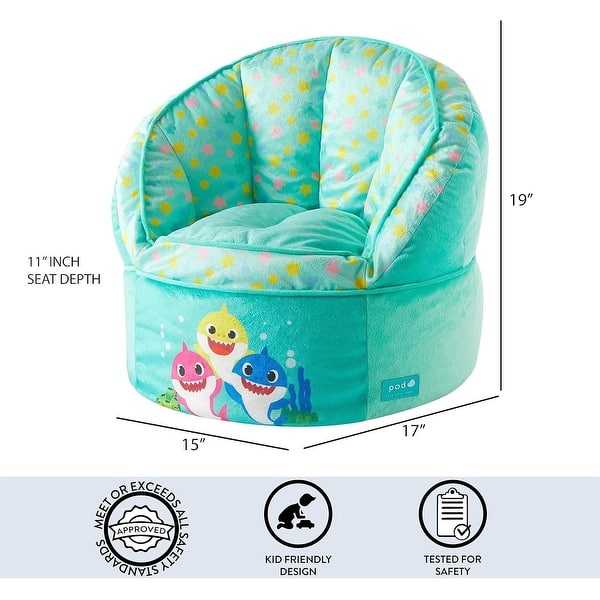 Baby Shark Round Bean Bag Chair