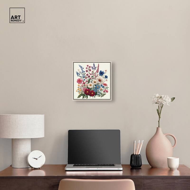 Wildflower Weave Canvas by Art Remedy