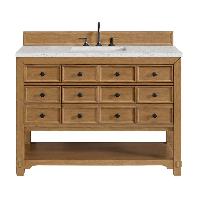James Martin Vanities 505-V48-3EJP Malibu 48" Free Standing Single - Amber Birch - Wood Finish
