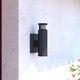 preview thumbnail 1 of 12, Chiasso Black LED Motion Sensor Dusk to Dawn Dark Sky Outdoor Wall Light - 4.5-in W x 9.75-in H x 4.75-in D Textured Black - 4.5-in W x 9.75-in H x 4.5-in D