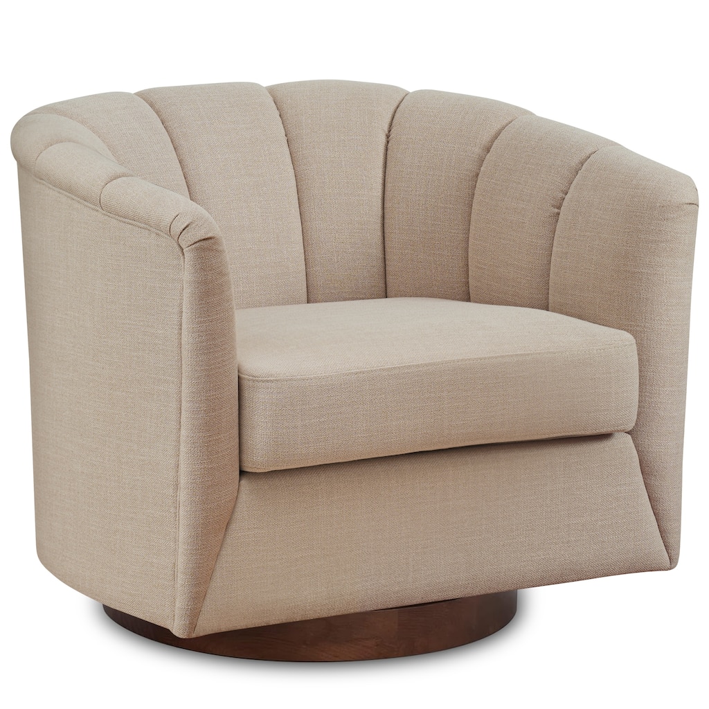Fabric 360°Swivel Accent Chair