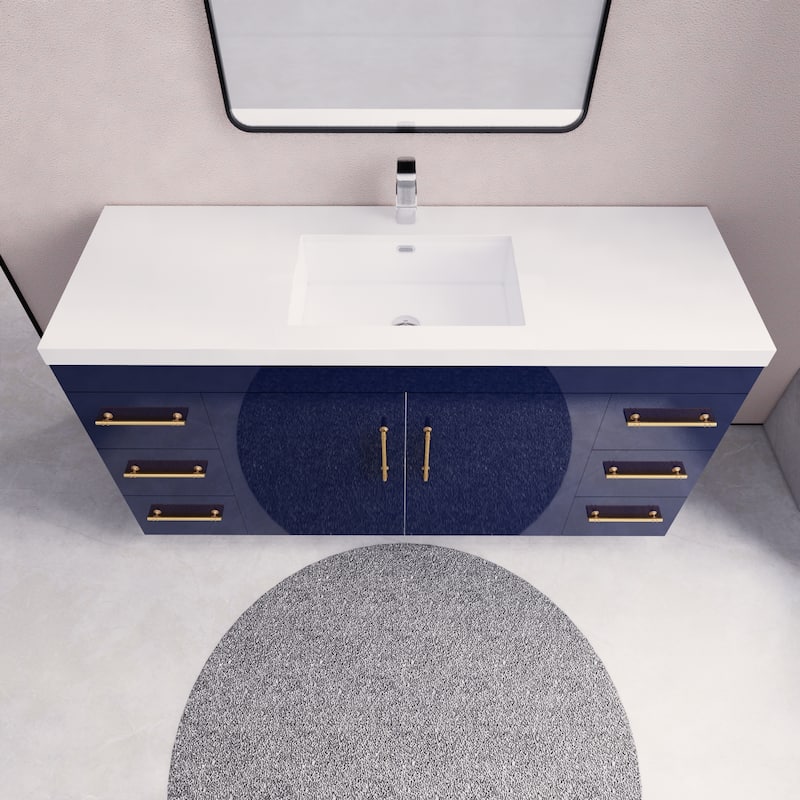 Eliza 60'' Freestanding Vanity with Single Sink