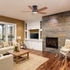 preview thumbnail 7 of 12, Sofucor 42"/48"/ 52"/60"Noiseless Walnut Wood Ceiling Fan with Remote Control, Integrated Light Optional