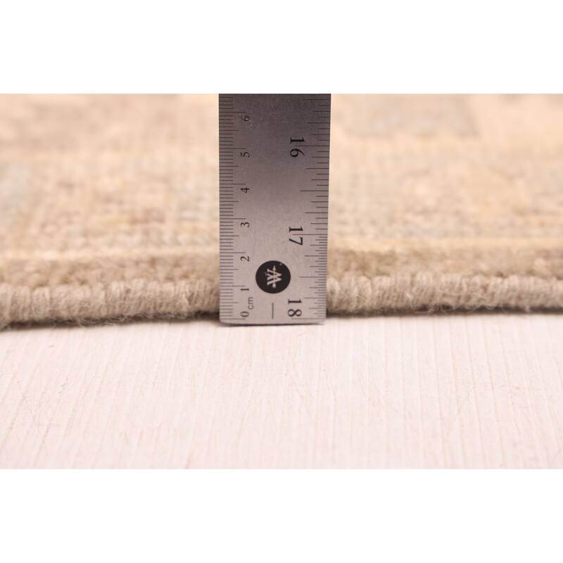 ECARPETGALLERY Hand-knotted Kavya Oushak Taupe Wool Rug - 7'10 x 9'10