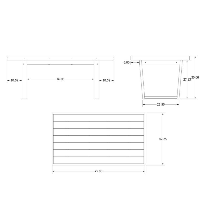 Haven Modern 7-Piece Outdoor Dining Set