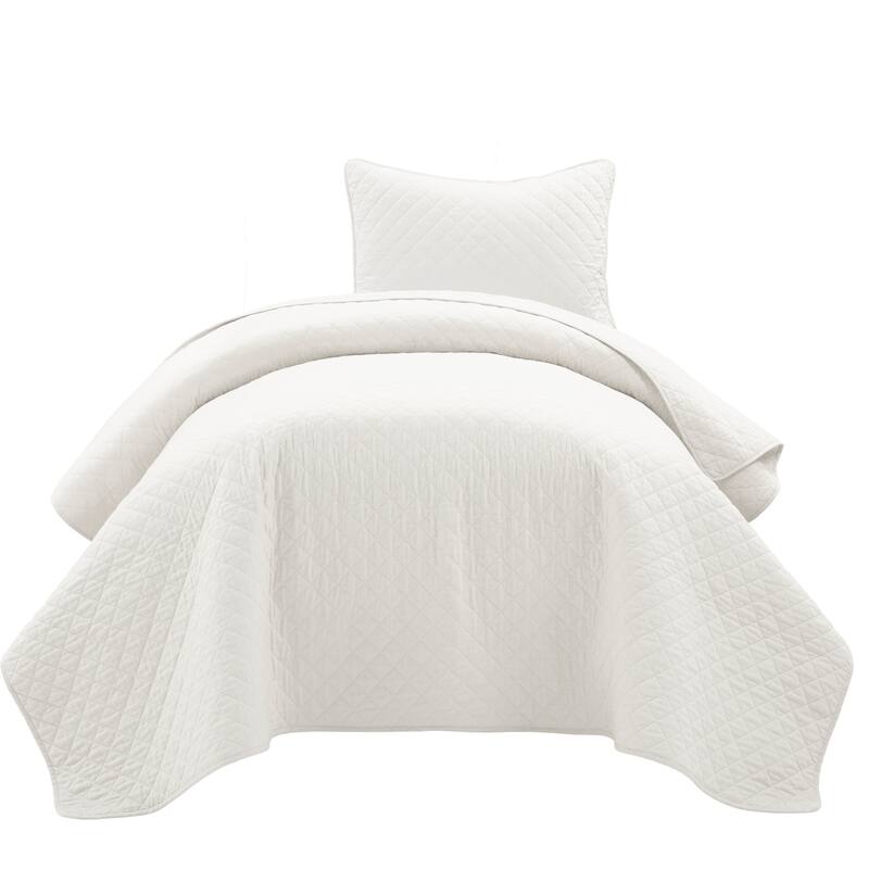 Copper Grove Balm Diamond Oversized Cotton 3-piece Quilt Set