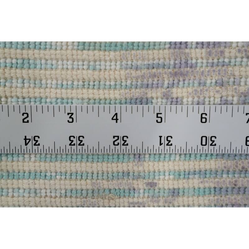 Hand Knotted Oriental Viscose Silk Carpet Modern Abstract Purples Abstract Area Rug - 4' 0'' X 2' 0''