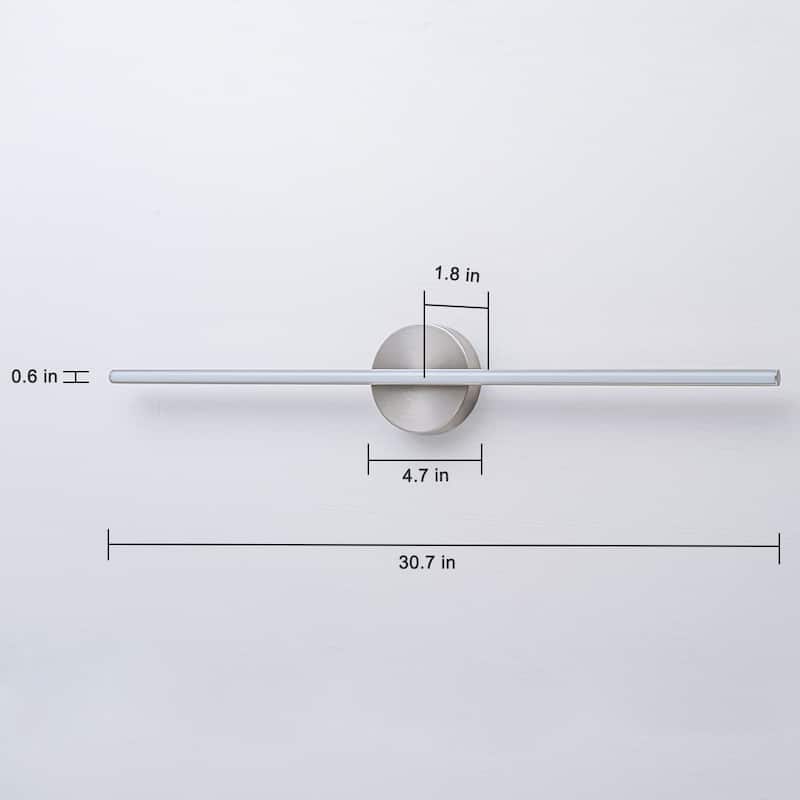 Modern 1-Light Dimmable LED Linear Bathroom Vanity Light