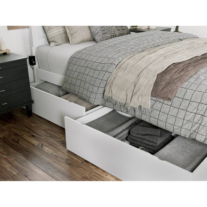 Canyon Platform Bed with Matching Footboard & Storage Drawers
