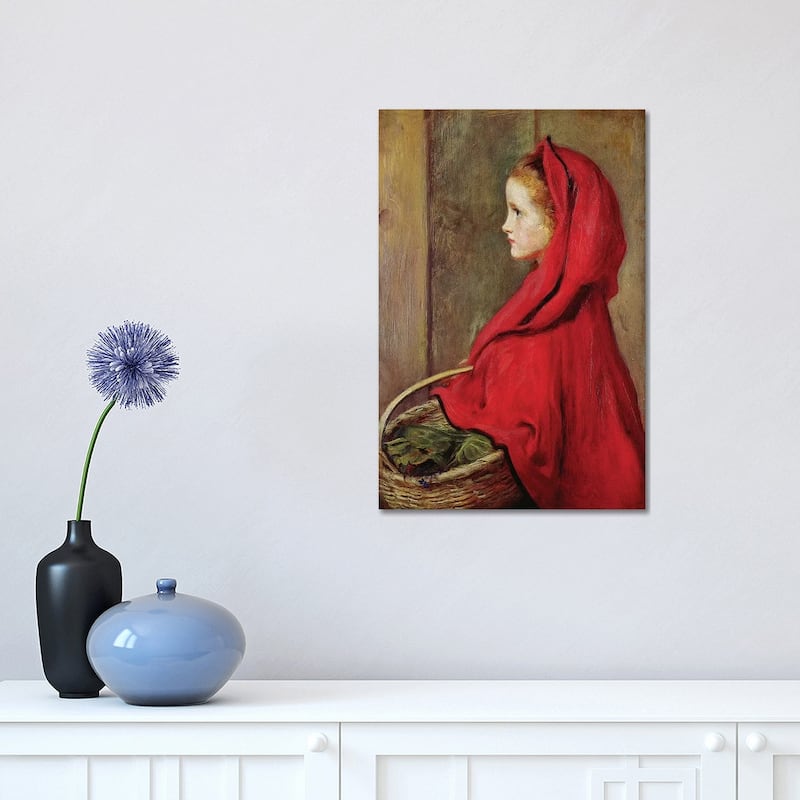 iCanvas "Red Riding Hood " by Sir John Everett Millais Canvas Print - 18x12x1.5