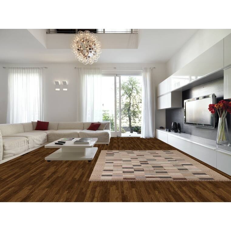 All-Over Checkered Moroccan Area Rug Handmade Wool Carpet - 8'9"x 11'11"