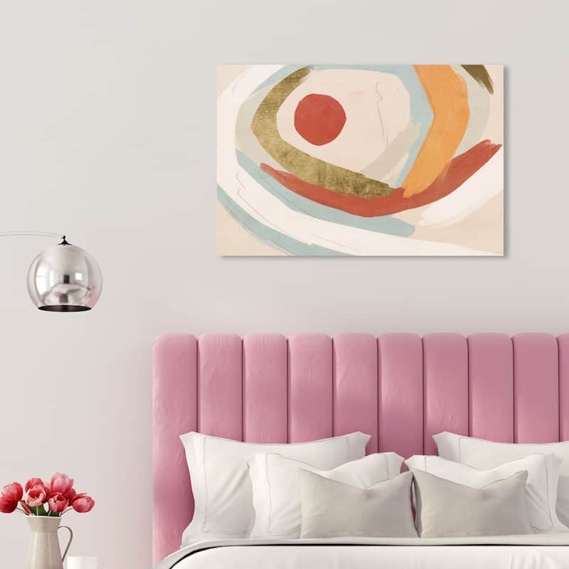 Wynwood Studio Canvas Abstract Sunset Breeze White and Cream White Modern & Contemporary Wall Art Canvas Print - 20 x 30