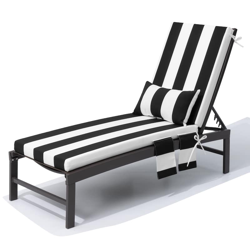 Pellebant Outdoor Lounge Chair Cushions with Pillow