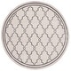 preview thumbnail 54 of 192, SAFAVIEH Amherst Norma Modern Rug 5' Round - Ivory/Grey - Round