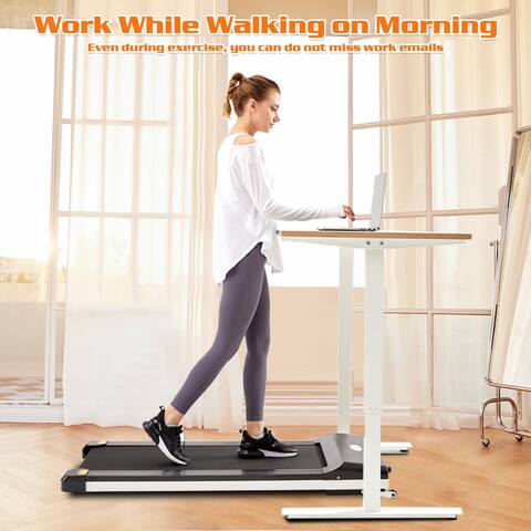 Portable Treadmill Under Desk Walking Pad Flat Slim Treadmill