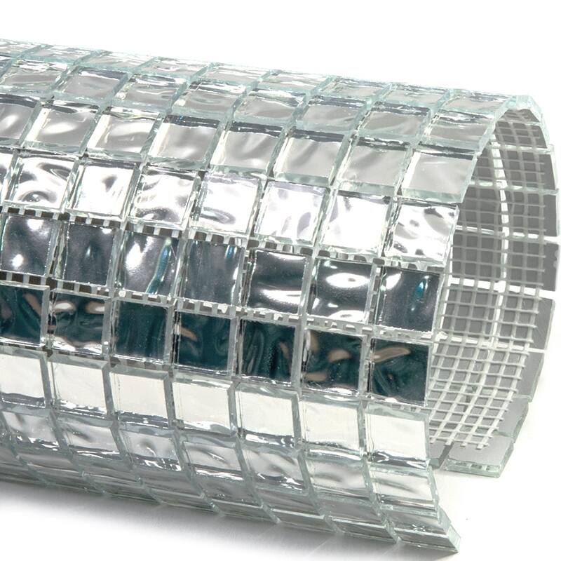 Apollo tile 12" x 12" Altin Glossy Cloud Silver Glass Tile (18.69 sq ft/case) - 20 Pack