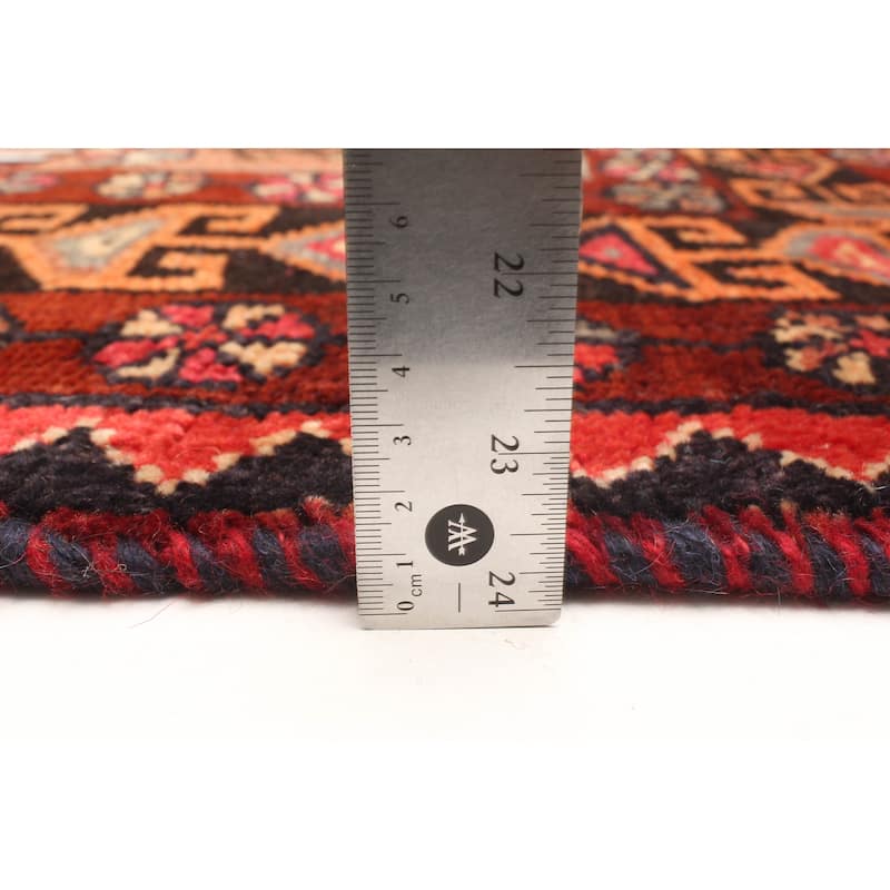 ECARPETGALLERY Hand-knotted Melis Vintage Burgundy Wool Rug - 4'7 x 6'5