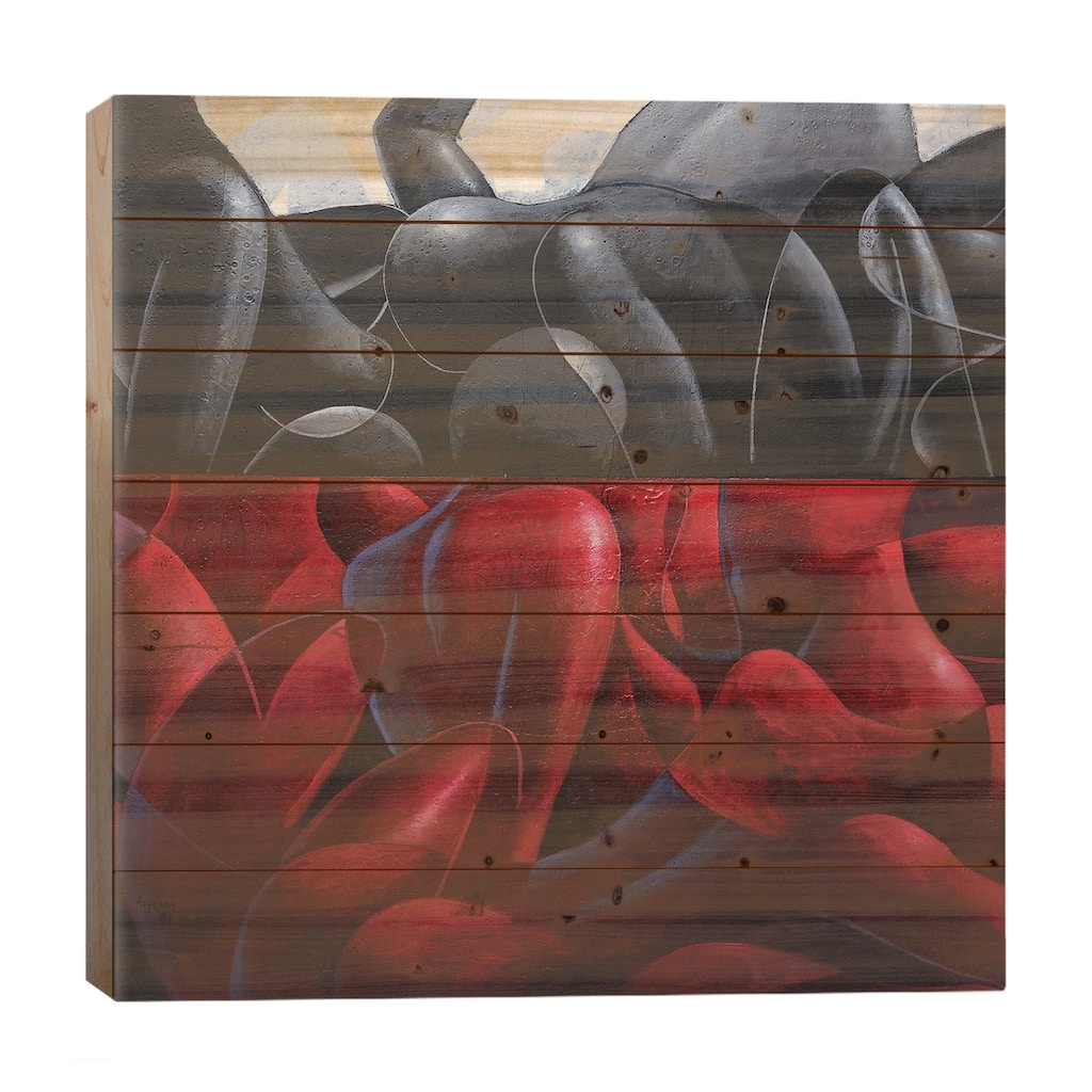 Age Of The Sirens Print On Wood by Segun Aiyesan - Multi-Color