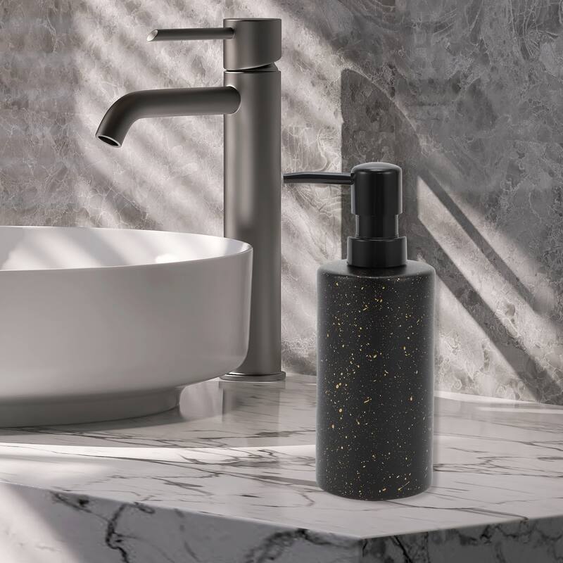 Cylindrical Simple Soap Pump Dispenser for Bathroom Hotels 350ml 1 Pcs