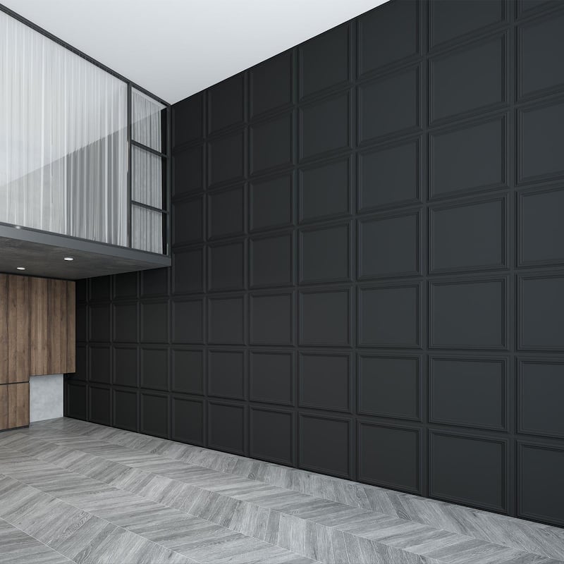 Art3d 12pcs PVC 3D Wall Panels Ceiling Tiles 24"x24" Cover 48 Sq.Ft.