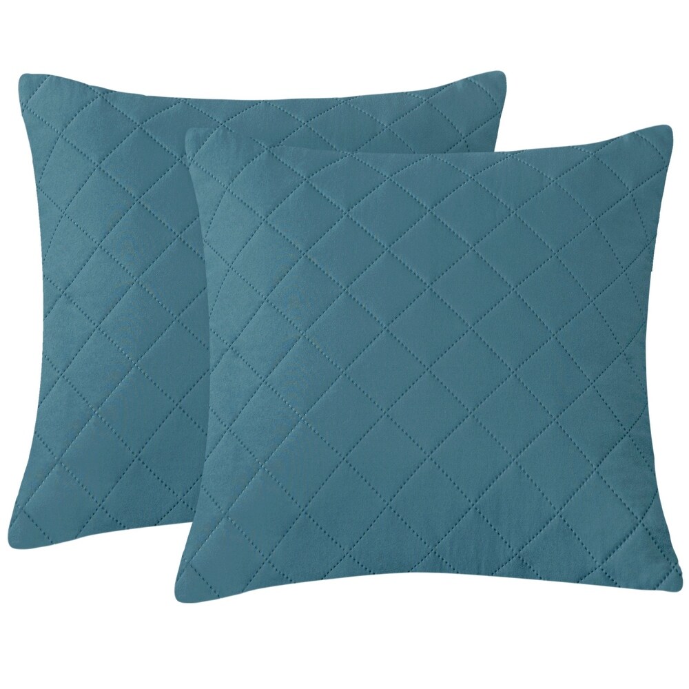 Ticking Blue Accent Pillow by Kavka Designs