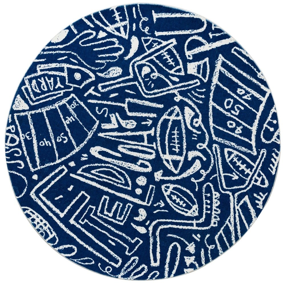 Katie Merz SPORTSGLYPHS Football Area Rug