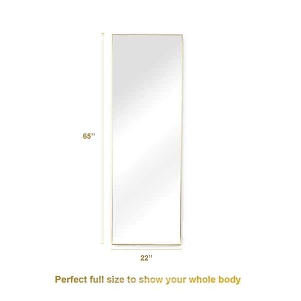 Full Length Rectangular Dressing Floor Glass Mirror Wall Mounted Free