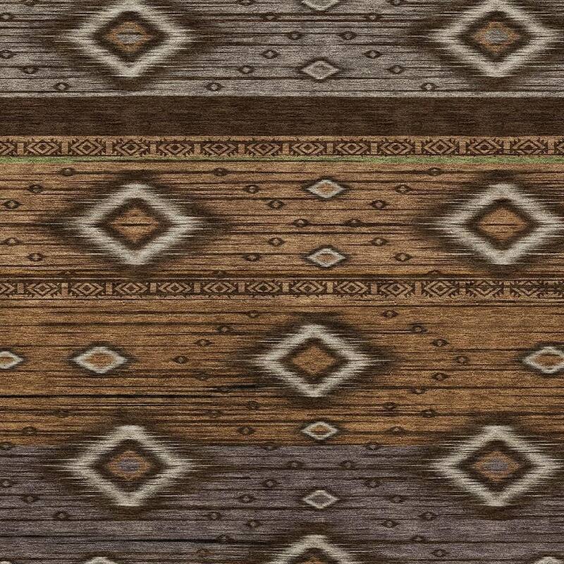 HomeRoots Tribal Transitional Rectangle Outdoor Rug