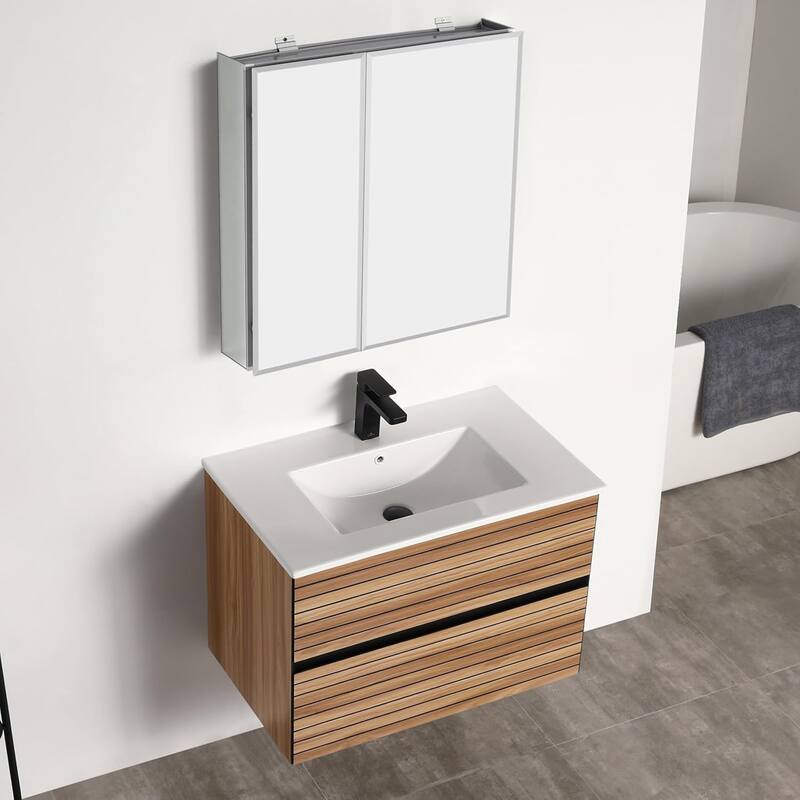 Blossom Annecy 30" Wall Mounted Bathroom Vanity with Sink