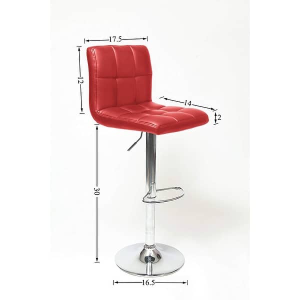 GTU Furniture Counter Height Modern Square PU Leather Adjustable Swivel ...