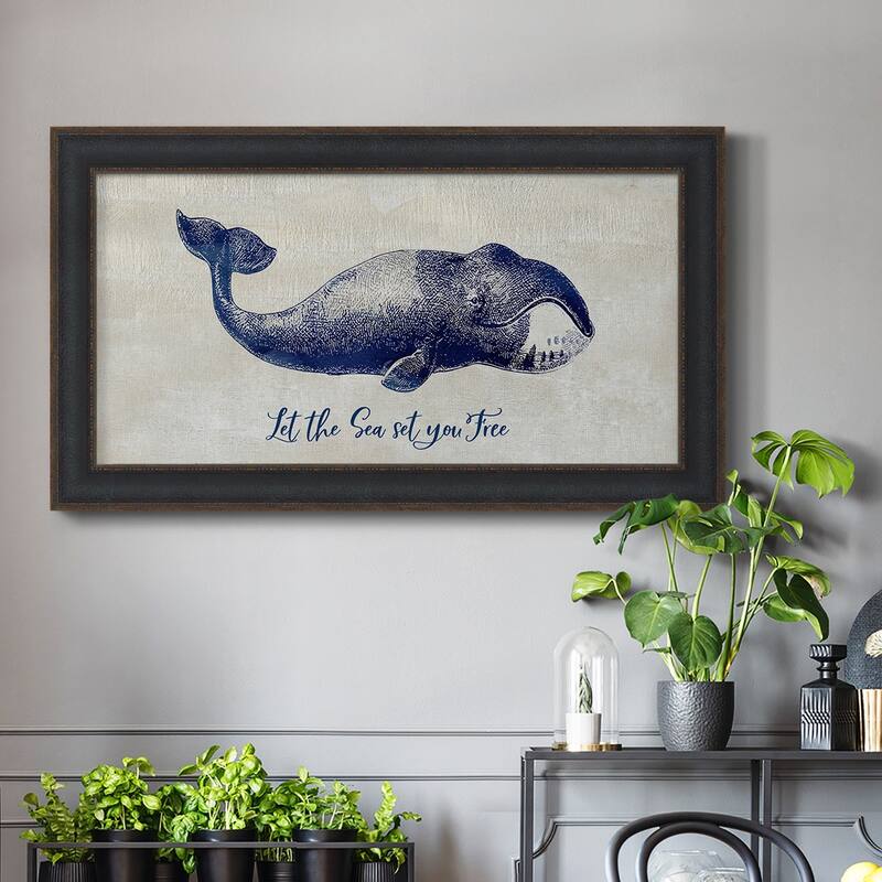 Let The Sea Set You Free Premium Framed Canvas- Ready to Hang