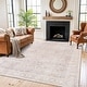 preview thumbnail 31 of 76, Vintage Washable Rug – Low Pile with Subtle Pattern, Perfect for Neutral Spaces in Living Room, Entryway, or Bedroom 7'7" x 9'6" - Beige