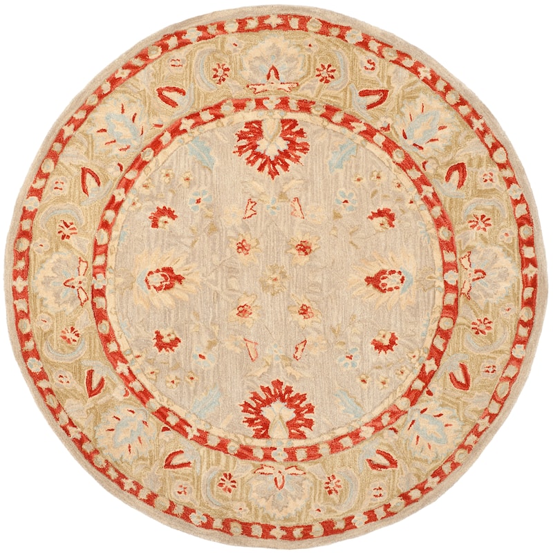 SAFAVIEH Handmade Anatolia Evlalia Traditional Oriental Hand-spun Wool Rug