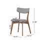 preview thumbnail 64 of 76, Chazz Mid Century Upholstered Dining Chairs (Set of 2) by Christopher Knight Home