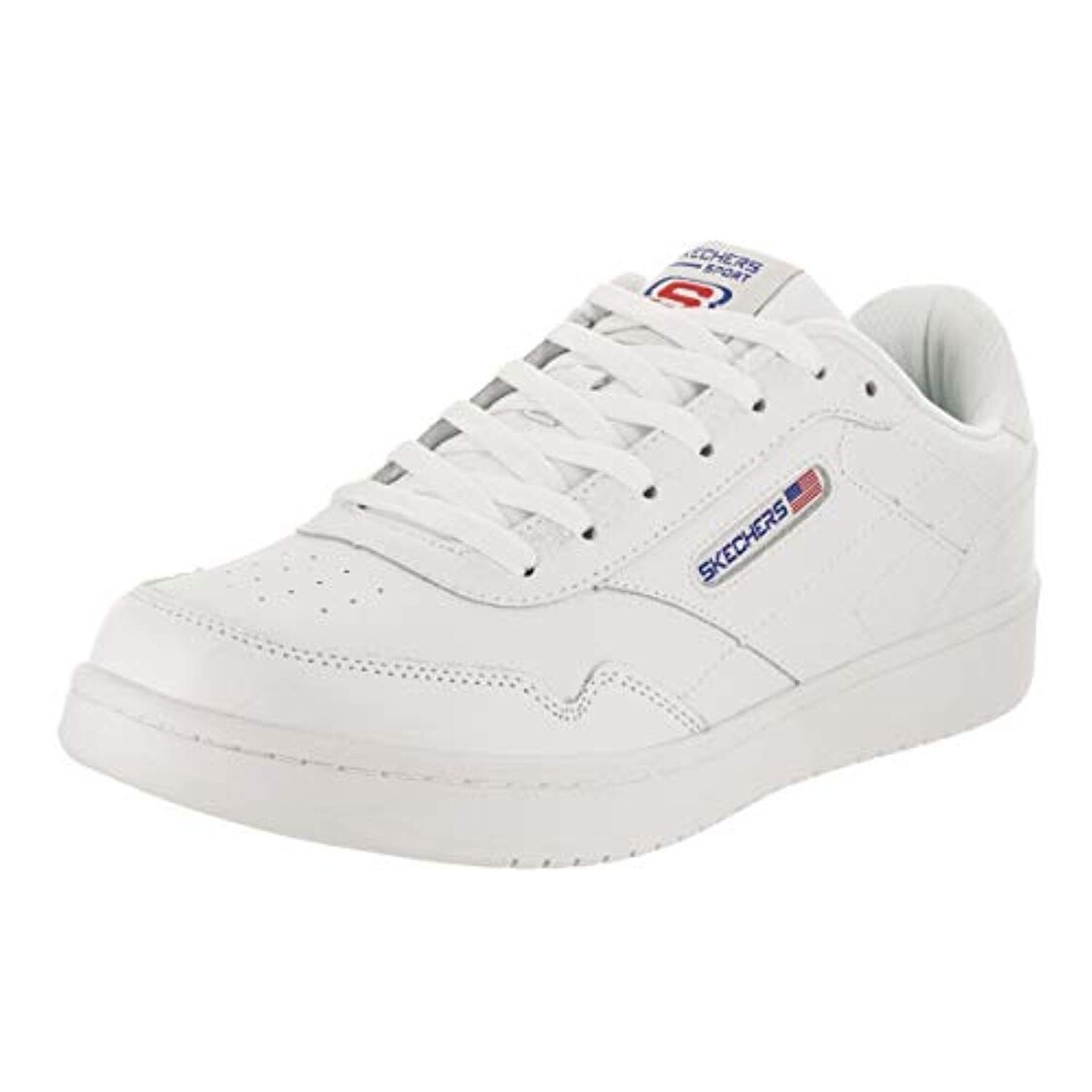sketchers white leather