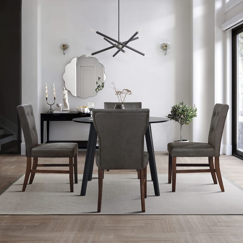 CraftPorch Mid-Century Modern 5-Piece Wooden Dining Chair
