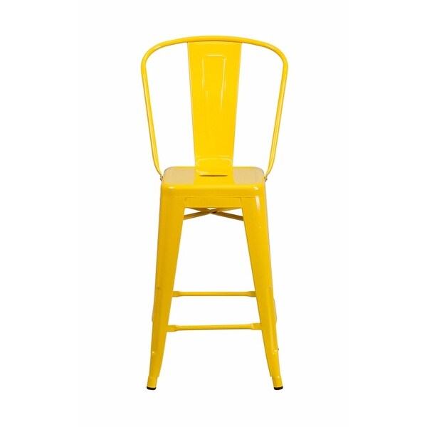 Offex 24'' High Yellow Metal Indoor-Outdoor Counter Height ... (600 x 600 Pixel)