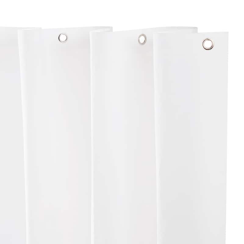 Kenney microCLEAN Antimicrobial Protection Medium Weight PEVA Shower Curtain Liner, 70" W x 72" H