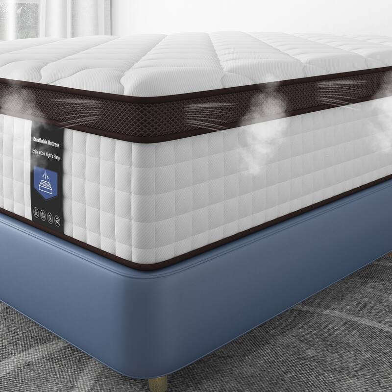 12-inch Memory Foam Pillow Top Medium Firm Innerspring Mattress - Full