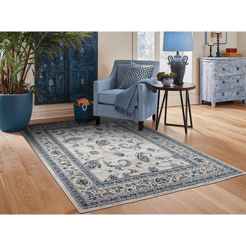 Copper Grove Chepelare Traditional Grey and Black Area Rug - 5'x8' - Grey