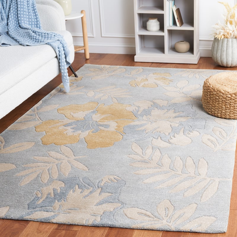 SAFAVIEH Handmade Soho Kacy N.Z. Wool Rug - 5' x 8' - Blue/Multi