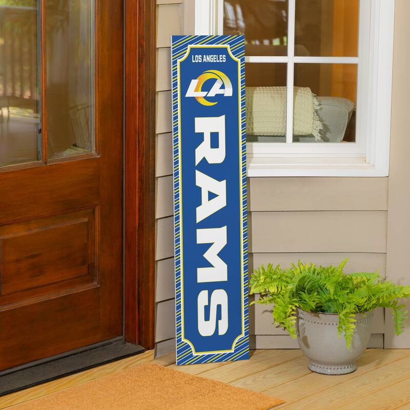 47" Double Sided Seasonal Porch Leaner, Los Angeles Rams - 47" x 11.25"