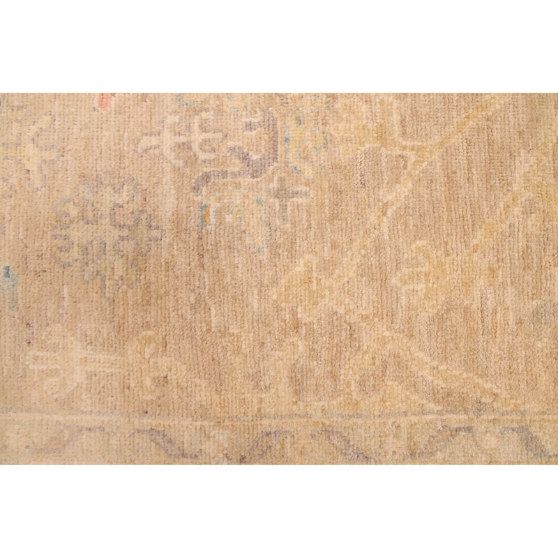 ECARPETGALLERY Hand-knotted Peshawar Oushak Tan Wool Rug - 8'1 x 9'11