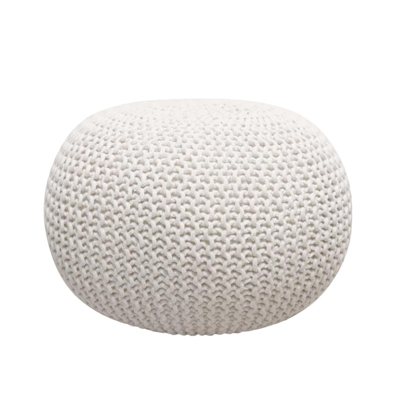 Pasargad Home Santorini Cotton Pouf