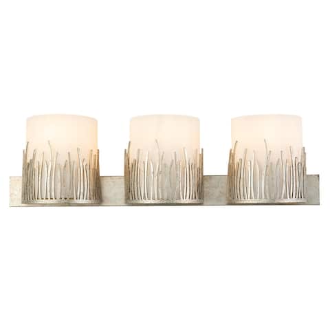 Sawgrass 3 Light Vanity in Distressed Silver