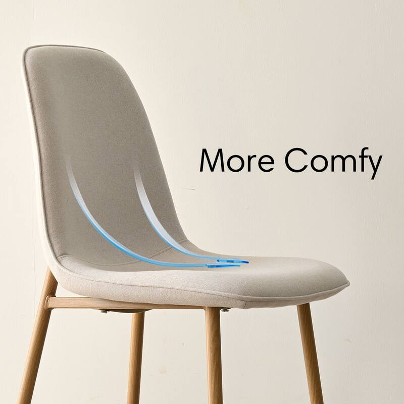 46" Pedestal Dining Table Set with 4 Upholstered Dining Chairs