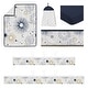 preview thumbnail 2 of 4, Sweet Jojo Designs 6p Crib Bedding+ BreathableBaby Breathable Mesh Liner Navy Blue Star Moon Boy Girl Gender Neutral