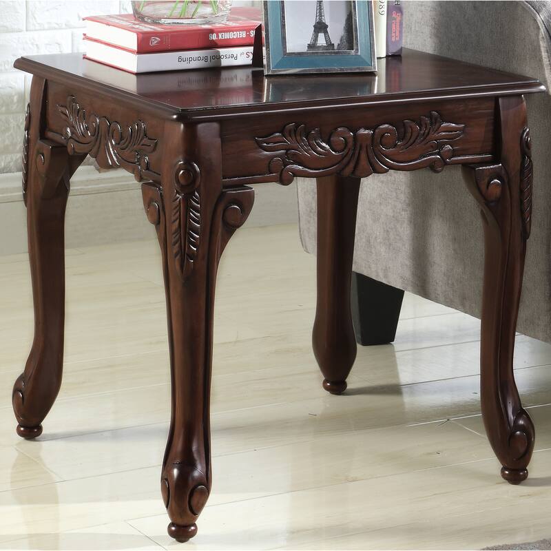 Traditional Rectangular 3-piece Table Set with Coffee Table and 2 End Tables for Living Room